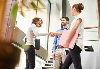 Shake Hands After Successful Job Interview