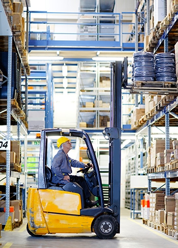 Warehouse Loading by a Forklift Operator